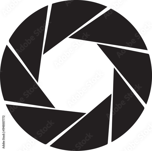 Camera shutter icon vector