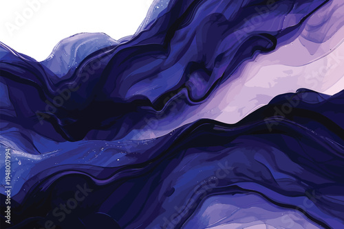 Abstract background with swirling sapphire alcohol in isolated vector style