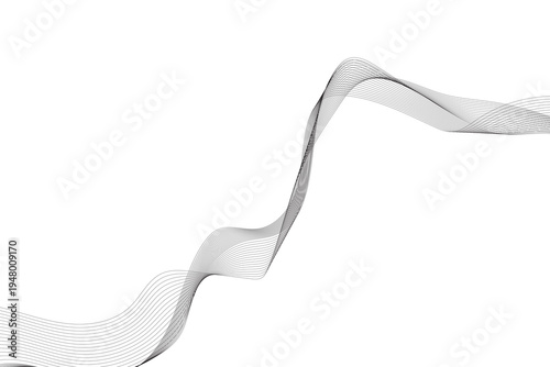 Abstract wavy lines illustration.