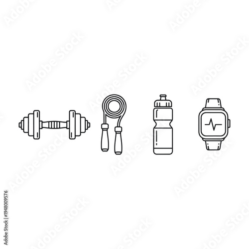 Vector illustration of watch parts