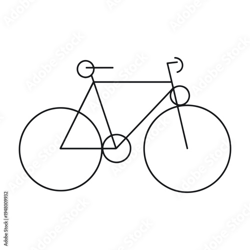 Minimalist bicycle icon