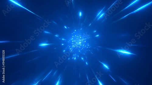 Blue Light Speed Abstract Background for Technology & Science Presentations