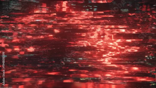 Red Candlestick Chart Displaying Financial Market Downturn and Volatility on a Dark Digital Interface Background