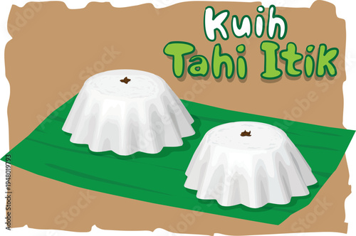 Kuih Tahi Itik or duck poop cookies is a traditional Malaysian dessert made from glutinous rice flour and coconut milk. It has a soft, chewy texture and is typically flavored with pandan leaves.