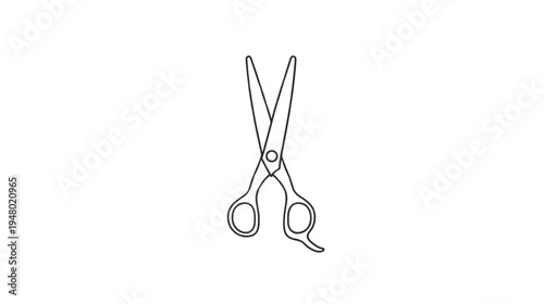 scissors on white background