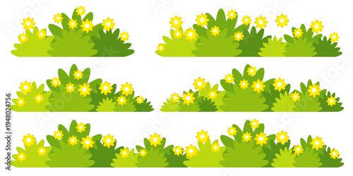 green grass illustration, sustainable grass nature, grass design in flat style	