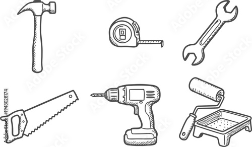 A curated collection of essential tools for home improvement construction and repair projects