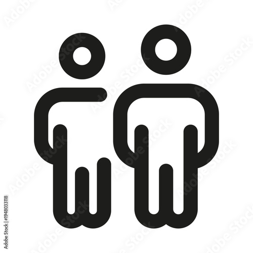 Clone Line Icon. Professional minimalist symbol designed as a premium vector line icon for replication, duplication, and mirroring processes