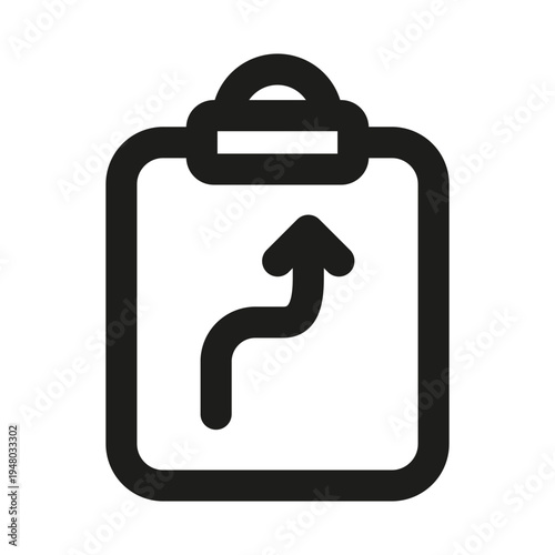 Planning Line Icon. Professional minimalist symbol designed as a premium vector line icon for strategy, organization, and goal-setting