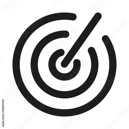 Signal Plate Line Icon. Professional minimalist symbol designed as a premium vector line icon for alerts, warnings, and directional guidance