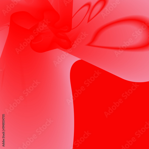 Minimalist red gradient wave background with copy space