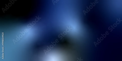 Smooth blurry blue and black mesh gradient for wallpaper and design