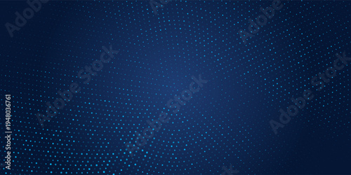 Abstract background blue pixels and circles. Dotted mosaic radial design. Vector Illustration. Eps10.