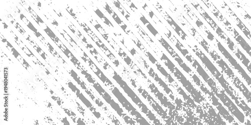 Abstract grunge texture background with diagonal scratch marks and distressed lines on a gray surface, rough worn metal or concrete texture, monochrome minimal design, high-detail scratches vector.