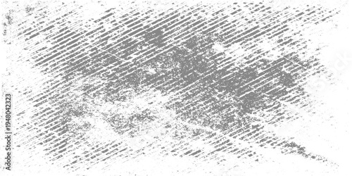 Abstract grunge texture background with diagonal scratch marks and distressed lines on a gray surface, rough worn metal or concrete texture, monochrome minimal design, high-detail scratches vector.