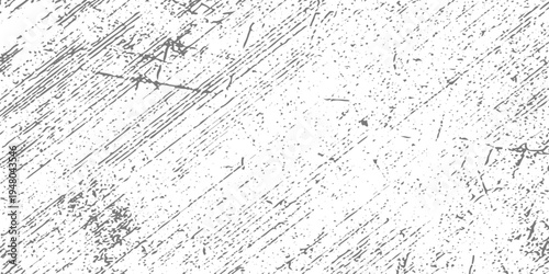 Abstract grunge texture background with diagonal scratch marks and distressed lines on a gray surface, rough worn metal or concrete texture, monochrome minimal design, high-detail scratches vector.