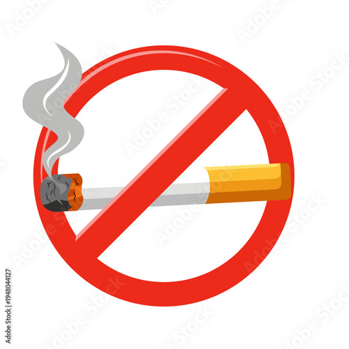 No Smoking Sign Illustration