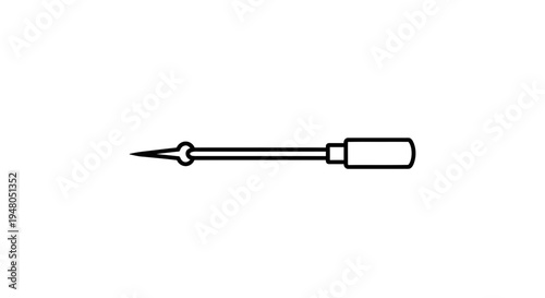 Sharp Awl Tool with Handle, Precision Piercing and Crafting Instrument