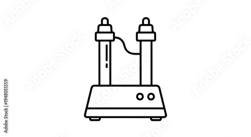 Shoe Dryer Icon, Device for Drying Footwear, Vector Illustration
