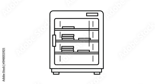 Modern Dehumidifier Appliance Icon, Moisture Control Device for Home Air Quality