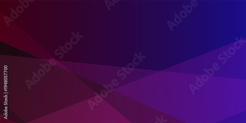 Abstract Geometric Dark Purple and Blue Gradient Polygon Background. vector illustration