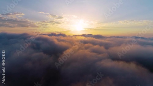 Wallpaper Mural Breathtaking Aerial Video of Majestic Sea of Clouds Torontodigital.ca