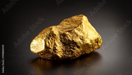 Gold Ore Rock Showing Precious Mineral Discovery