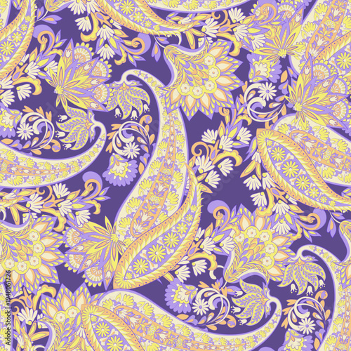 Paisley Seamless pattern fashion design. Vector pattern for textile design and fabrics.