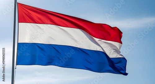 Free Download Dutch flag waving in the wind, Netherlands national flag, red white blue - GFXLoad