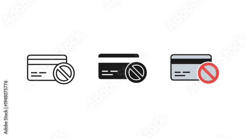 prohibited and allowed items sign set flat design vector illustration