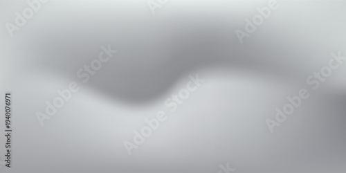 Silver foil background with metal mirror texture. Chrome gradient surface with light gloss. Vector aluminum grey sheet with reflection. Platinum and titanium best trendy