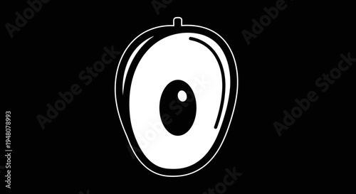 Simple Eye Illustration Design Element.
