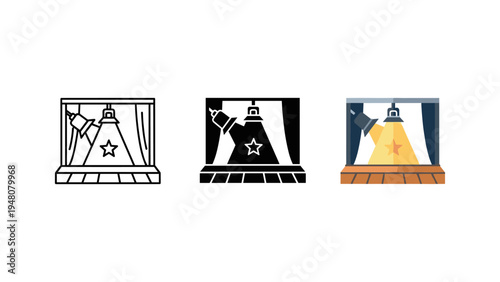 three diverse women in graduation gowns celebrating success flat design vector illustration