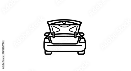Car Trunk Open Back.