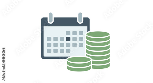 Coins Calendar Financial Planning.