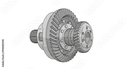 Differential Gear Mechanical Part.