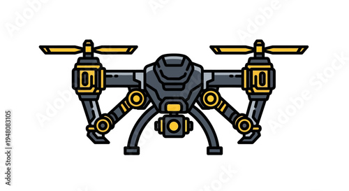Drone Aerial Vehicle Robot.