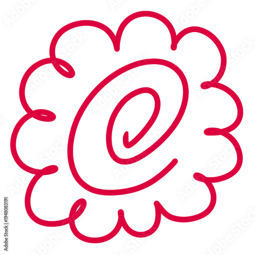 Japanese Hanamaru flower symbol for excellent grade