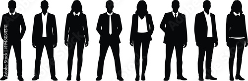 Business Team Silhouette Group