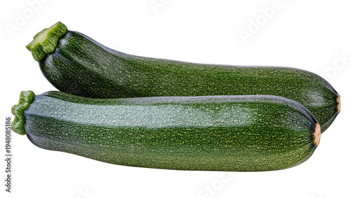 Photos Isolated fresh green zucchini vegetables, wholesome produce for healthy cooking