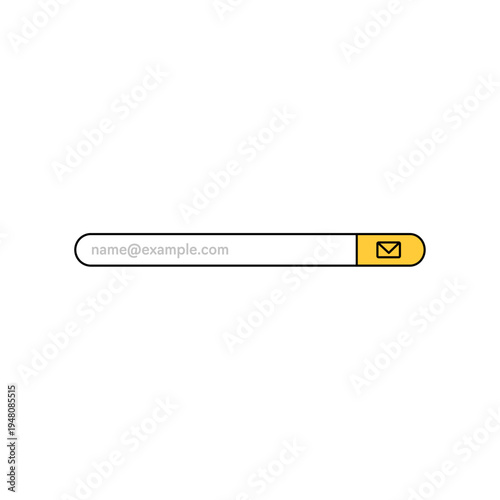 Email input field icon with envelope symbol, login form UI element
