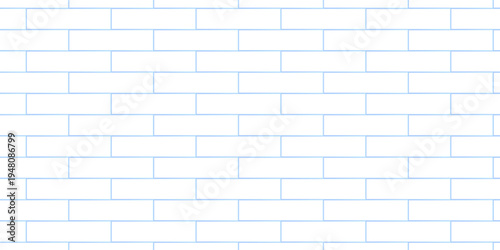 white brick wall texture and solid bricks seamless pattern background.