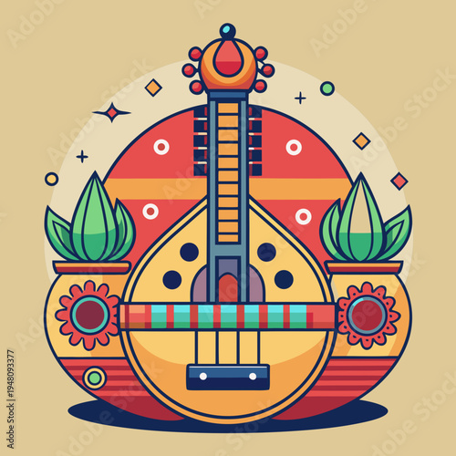 Cultural Veena Musical Instrument