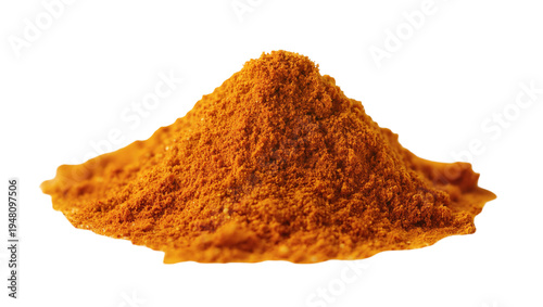 Canvas-taulu Isolated vibrant orange spice powder mound a culinary ingredient ready for cooki