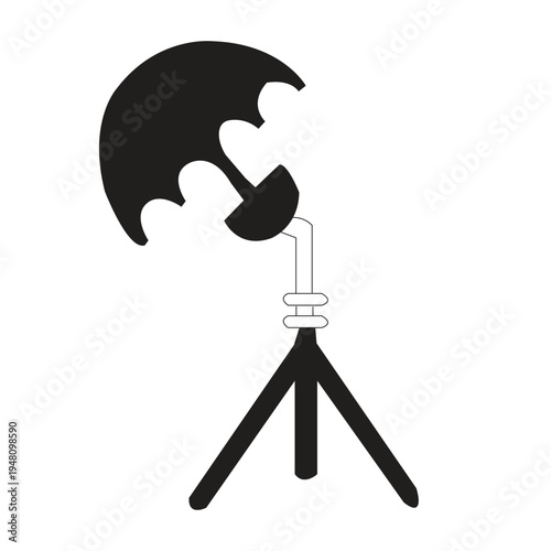 Photography Soft box & Tripod Illustration