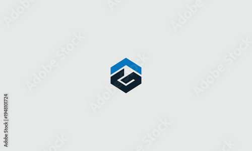 Quadro su tela Abstract logo design featuring a geometric shape and letter g