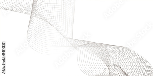 Clean abstract wave background featuring a grey vector pattern with elegant curves and a soft cotton fabric texture for a professional business backdrop.
