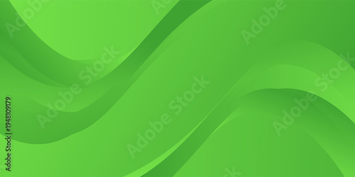 Modern liquid background with green gradient. Dynamic shape composition. eps10 vector