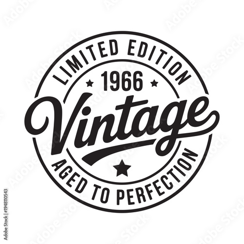 Vintage limited edition badge commemorating the year nineteen sixty six