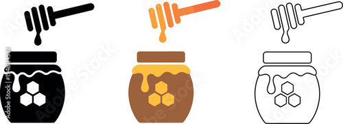 Preserved food jars with fork and spoon heating vector illustration flat design